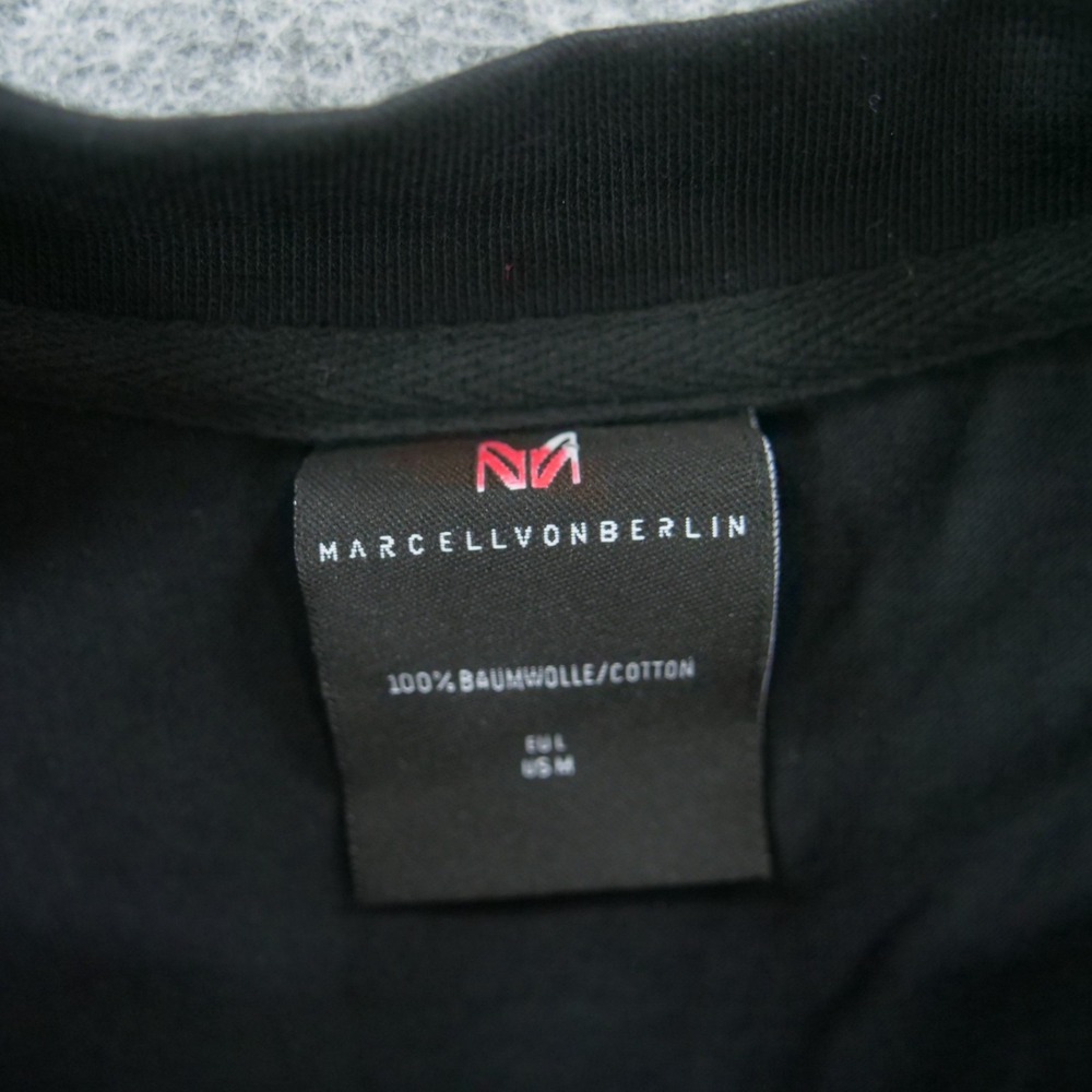 Marcell Von Berlin Shirt Mens Medium Black Graphic Print Crew Short Sleeve New - Picture 7 of 12